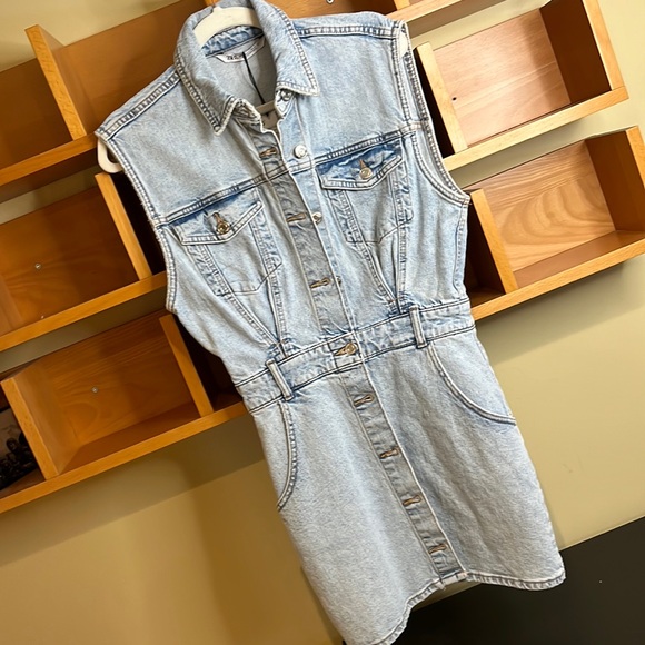 Zara Denim Dress OR Vest 🤩 - Picture 5 of 11